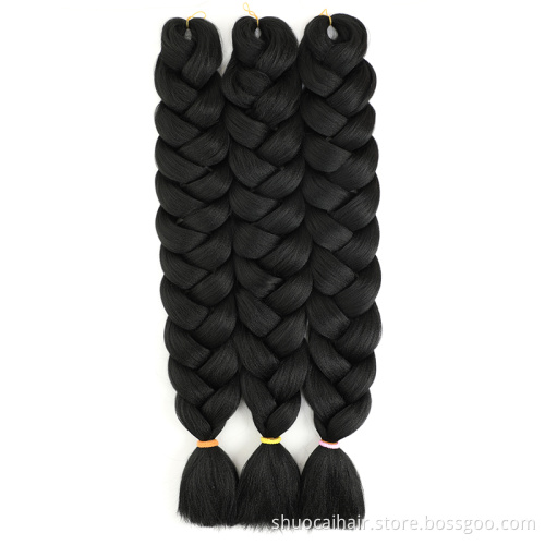 41 inch Jumbo X pression Braiding Single Color Blonde Green Hair Extensions Twist Crochet Wick Braids Rack Hair Braid